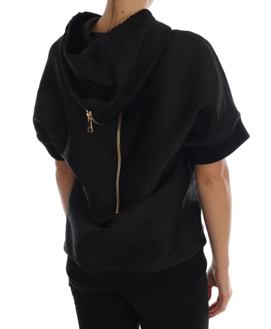 Dolce & Gabbana Vrouwen Zwarte Sprookjes Kristal Trui met Kap - Image 3