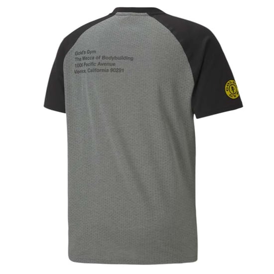 Puma x Gold's Gym Mens Grey Raglan T-Shirt