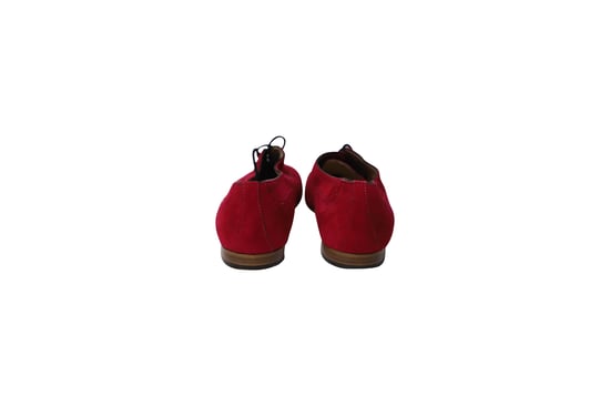 Manolo Blahnik Witney Brogues in Roze Suède - Image 4