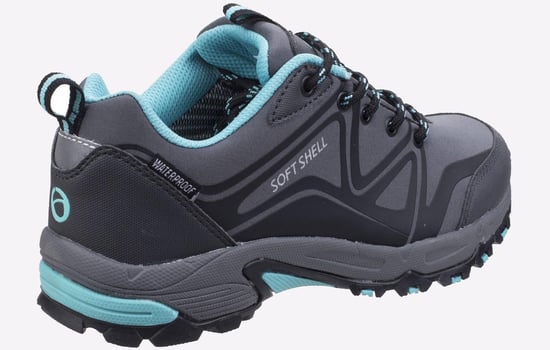 Cotswold Abbeydale Low Dames Wandelschoenen Grijs/Zwart/Aqua - Image 3