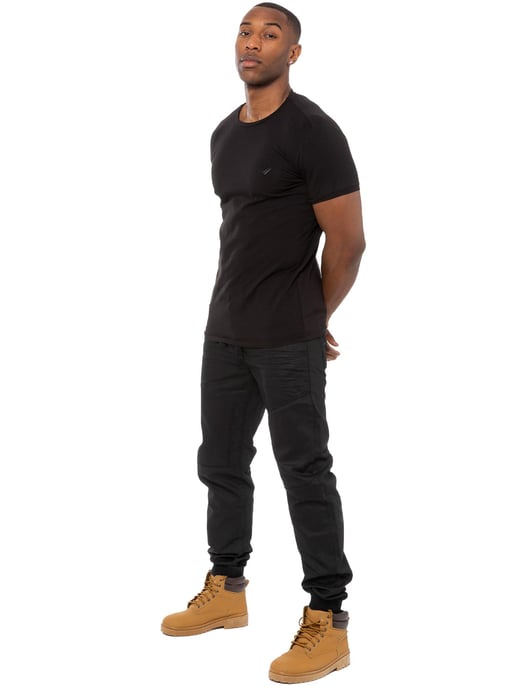 Enzo| Heren Denim Jogger Jeans - Zwart - Image 6