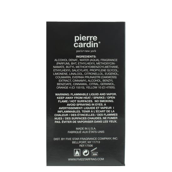 Pierre Cardin Eau de Cologne 80ml Spray For Him
