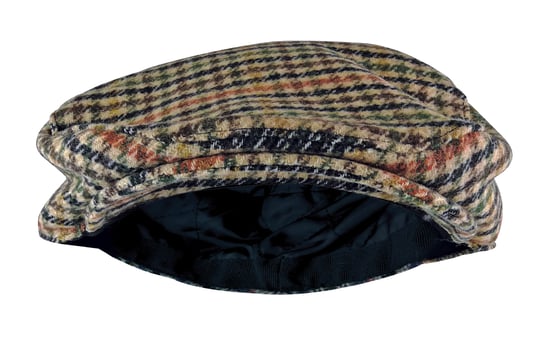 Heren Tweed Flat Cap Sock Snob Newsboy Style - GL228 Beige / Rood - Image 2