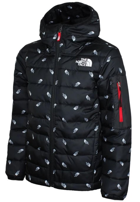 The North Face Junior jongens gewatteerde jas II / TNF zwarte logoprint - Image 1