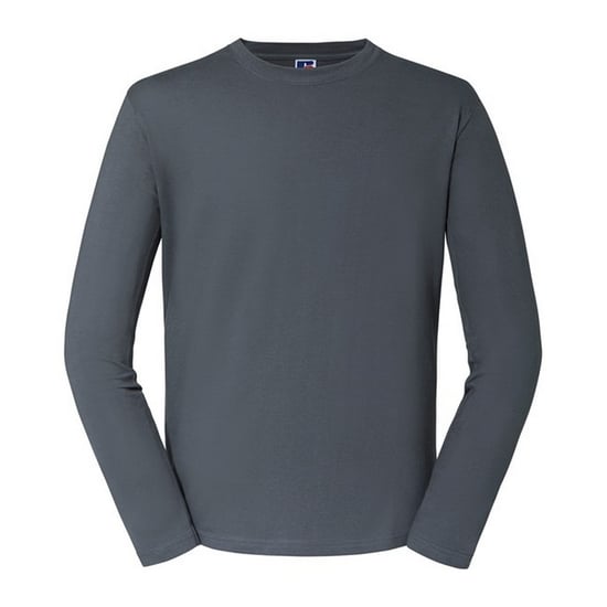 Russell Heren Klassiek T-shirt met lange mouwen (Konvooi Grijs) - Image 1