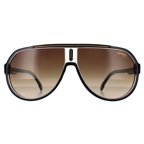 Carrera Aviator Mens Black Gold Brown Gradient 1057/S