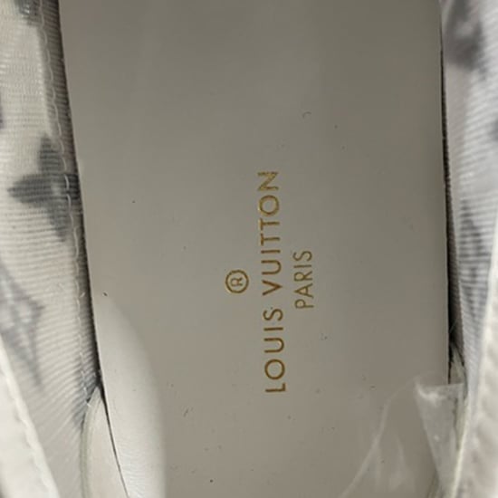 Louis Vuitton Monogram Mesh Accent Low-Top Sneakers  in White Leather - Image 5