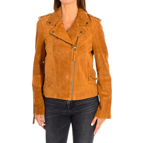 Kort leren jack met lange mouwen 9461 dames - Image 1