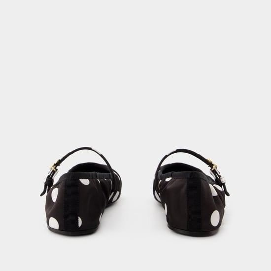 Ballerina's - Dolce&Gabbana - Katoen - Zwart/Wit - Image 2