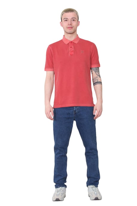 M&S SS-poloshirt voor heren in baksteenrood - Image 4