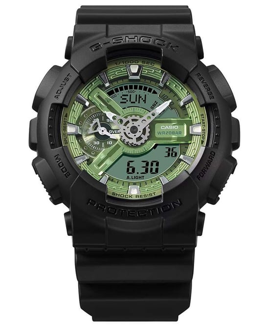 Casio G-shock Heren Zwarte Horloge GA-110CD-1A3ER - Image 3