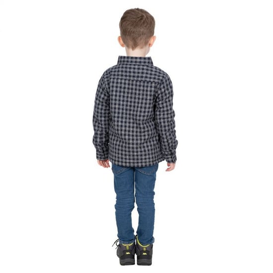Trespass Childrens/Kids Average Long Sleeved Gingham Shirt (Navy Gingham)