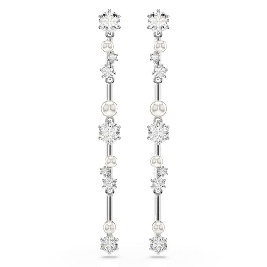 Swarovski 'Constella Bars' Dames Oorbellen van Basismetalen - Zilver 5705614 - Image 1