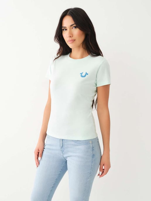 Buddha Puff Tee in Glacier