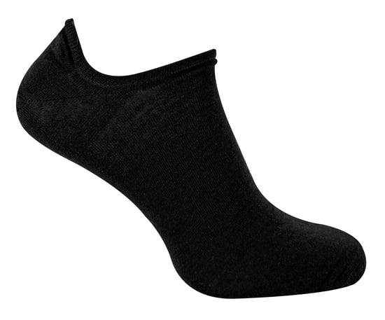 Steven - 1 Paar Heren Merino Wol Onzichtbare Sokken - Warme Footsies Sokken - Zwart - Image 1