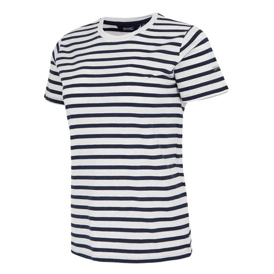 Regatta Dames/Dames Bayletta Gestreept T-shirt (Wit/Zwaar) - Image 3