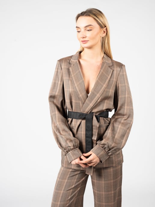 Pinko jas Giornale Vrouw bruin - Image 3