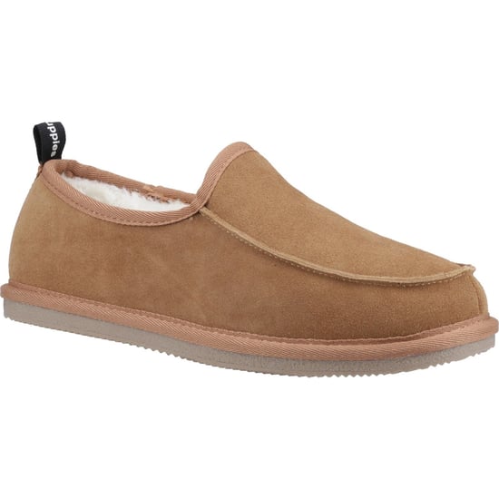 Hush Puppies Charles Suède Herenslippers Tan - Image 1