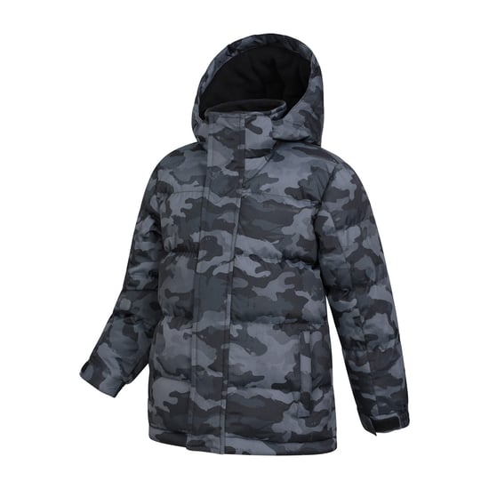 Mountain Warehouse Snow II bedrukte waterafstotende gewatteerde jas voor kinderen/Kinderen (Camo Groen) - Image 3