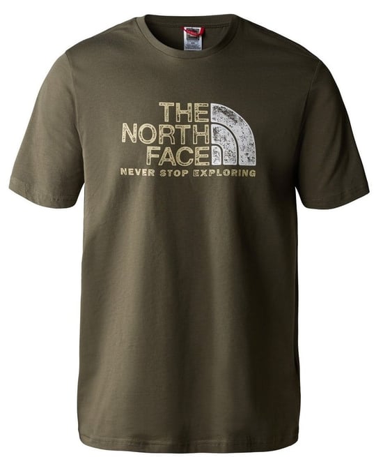 The North Face Mens Short Sleeve T Shirt In Olive Green - Image 1