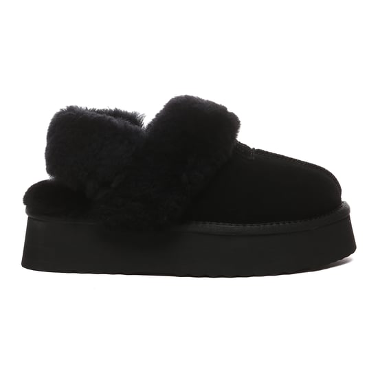 EVER AU Australia Women Fantail Leather Slippers With Two Removable Straps