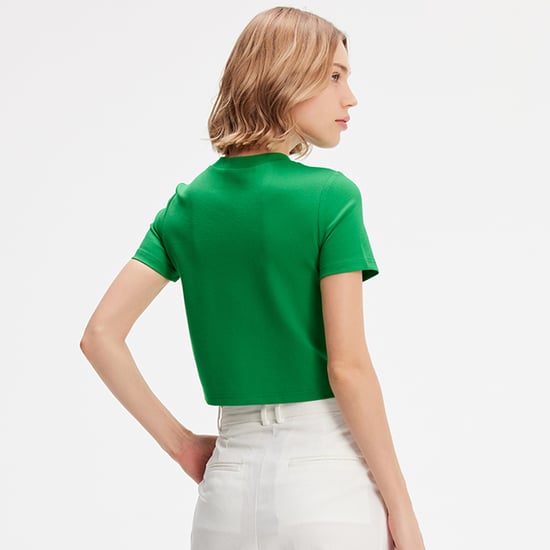 Typo print crop t-shirt - Image 4