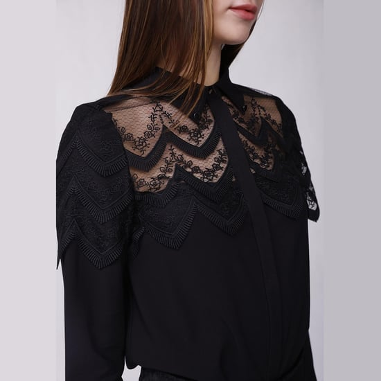 Geschulpte rand kanten shirt - Image 3