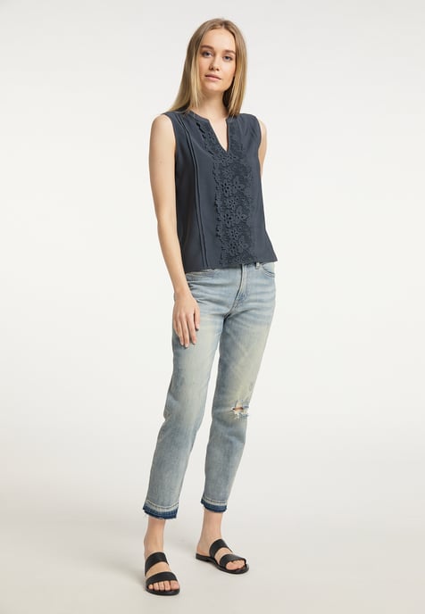 Dreimaster Top Dames Grijs-blauw - Image 2