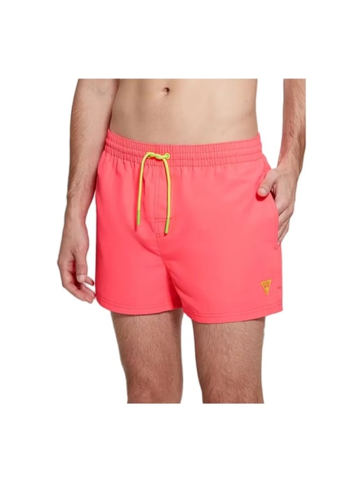 Guess herenzwempak met neonkleurige patch - Image 1