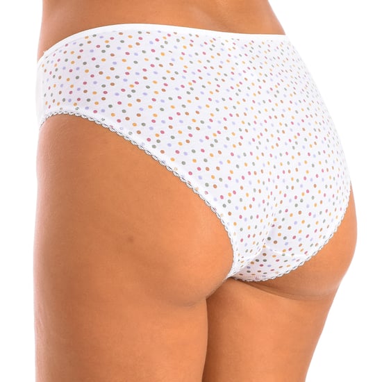 Women's panties in organic cotton and plumeti tulle Generous