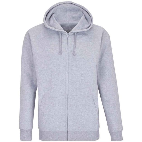 SOLS Unisex Carter Full Zip Hoodie voor volwassenen (Grijze Melange) - Image 1