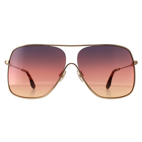 Victoria Beckham Aviator Womens Gold Brown Gradient VB132S