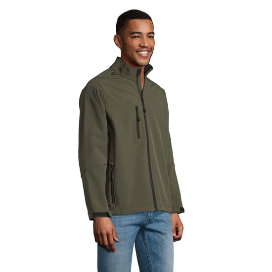 SOLS Heren Relax Soft Shell Jas (Leger) - Image 3