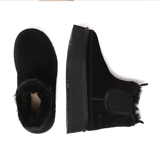 EVER AU Dames Leren Plateaulaarzen Chelsea-Stijl - Shoveler - Image 3