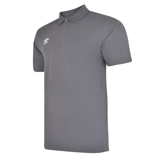 Umbro Boys Essential Polo Shirt (Carbon/White)