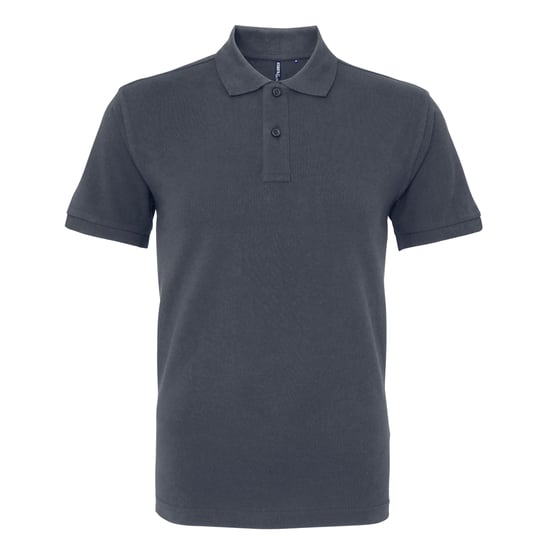Asquith & Fox Menselijk organisch Klassiek Fit Poloshirt (Grafiet) - Image 1
