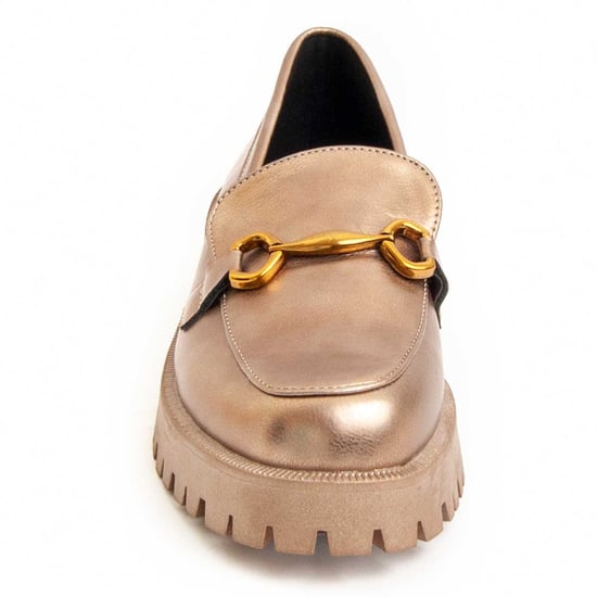 Montevita Platform Moccasin Macca3 In Gold