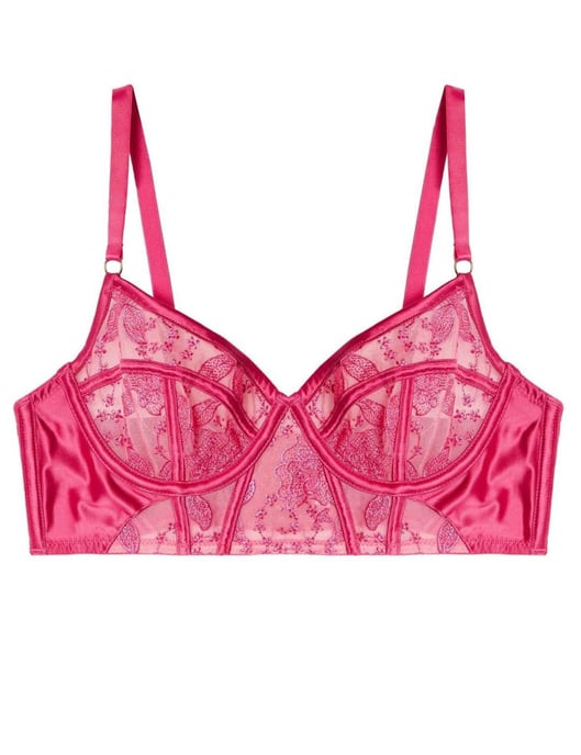 Playful Promises Lyra Longline Embroidery Bra