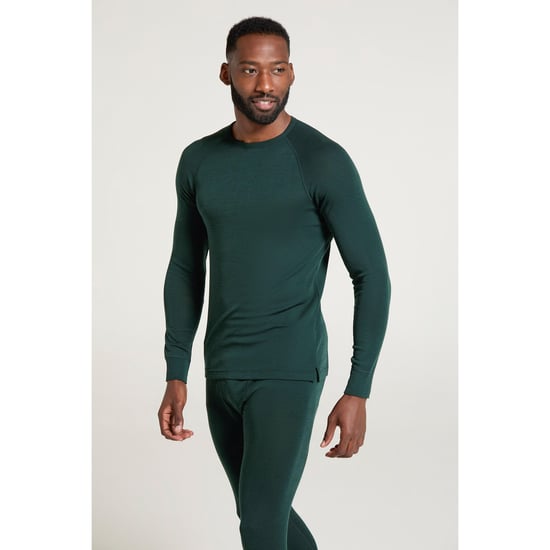 Mountain Warehouse Merino wollen thermo heren (Donkergroen) - Image 1