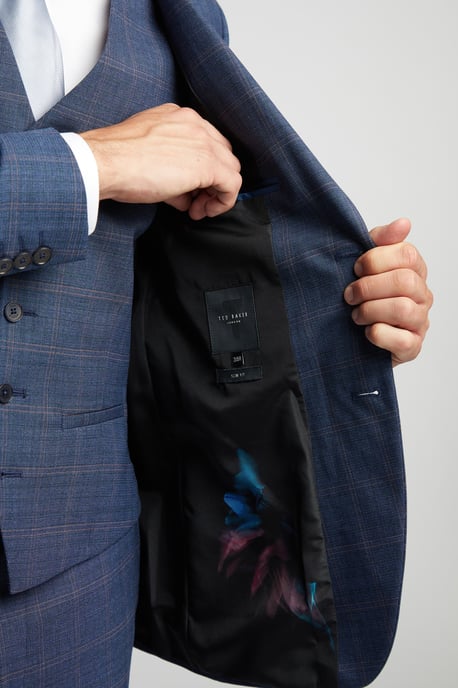 Andes Plain Slim Jacket in Blue - Image 5