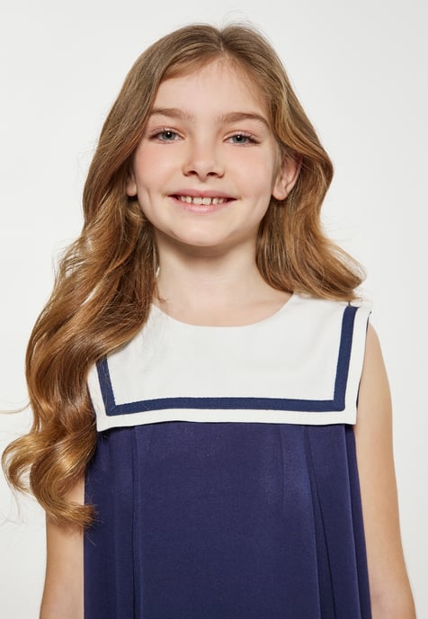Dreimaster Jurk meisjes (kinderen) marine - Image 5