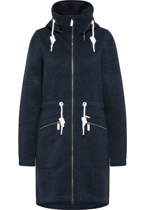 ICEBOUND Gebreide fleece jas Dames marine gem - Image 1