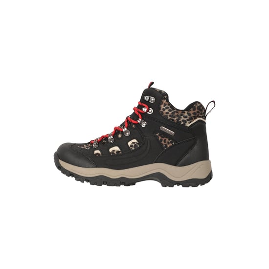 Mountain Warehouse Dames/Dames Adventurer Faux Suede Waterdichte Wandelschoenen met luipaardprint (Zwart) - Image 3