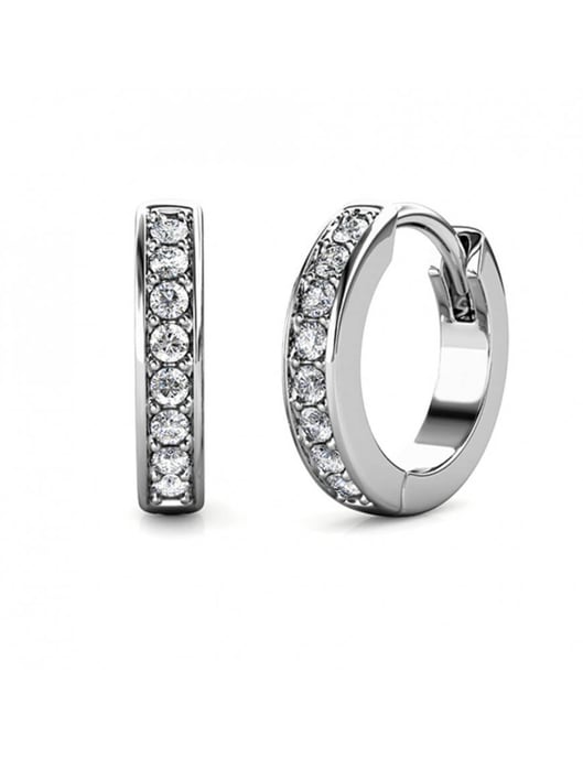 Circle Hoop Earrings - Oostenrijks kristal - Image 1