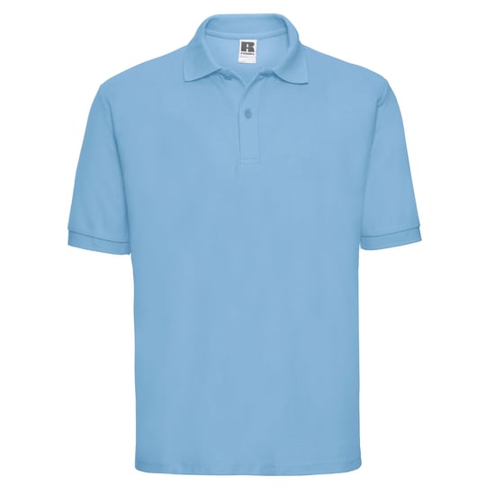 Russell Mens Polycotton Pique Polo Shirt (Sky Blue)