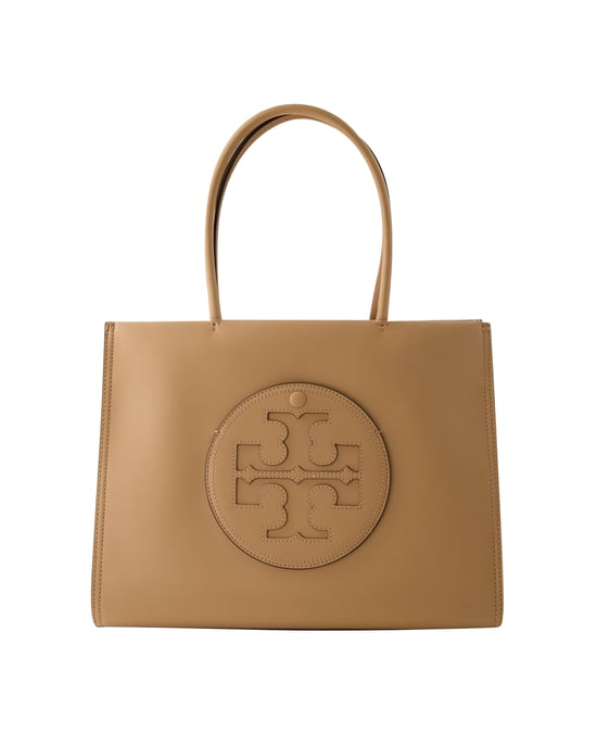 Small Ella Shopper Bag - Tory Burch - Synthetic - Light Sand - Image 1