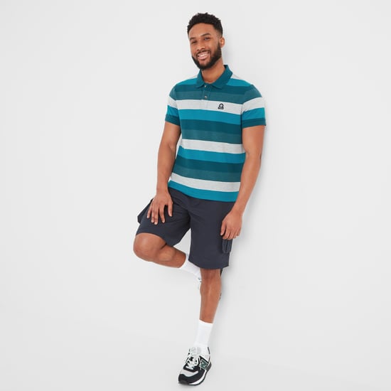 Flaxby Mens Polo Lagoon Blue