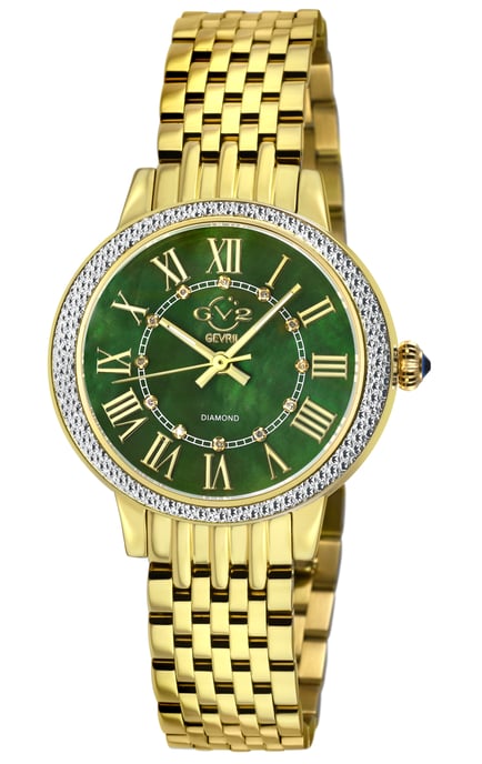 Astor III MOP-dial Zwitserse kwarts RVS diamanten horloge - Image 1