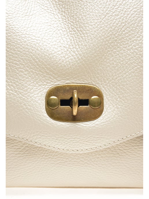 Anna Luchini SS22 AL 1766 Beige Rundleer Tas - Image 3