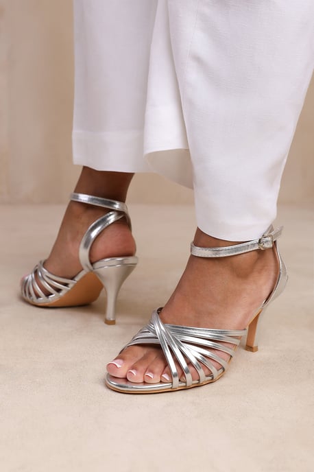 Wheres That From Womens 'Cyprus' Multi Cross Over Strap Mid Heels